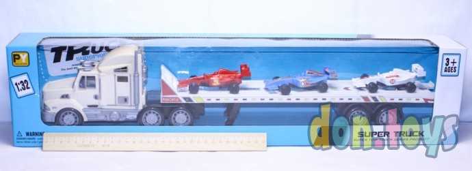 Автомир Набор инерционных машинок и автовоз, Грузовик-1(автовоз, 3 машинки), фото 5