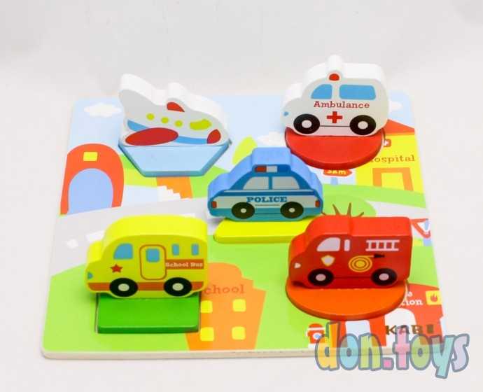 Деревянная рамка-вкладыш 3D Транспорт, арт. AN02100, фото 8