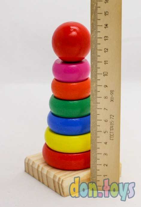 Деревянная пирамидка Семицветик, арт. 1030028, фото 6