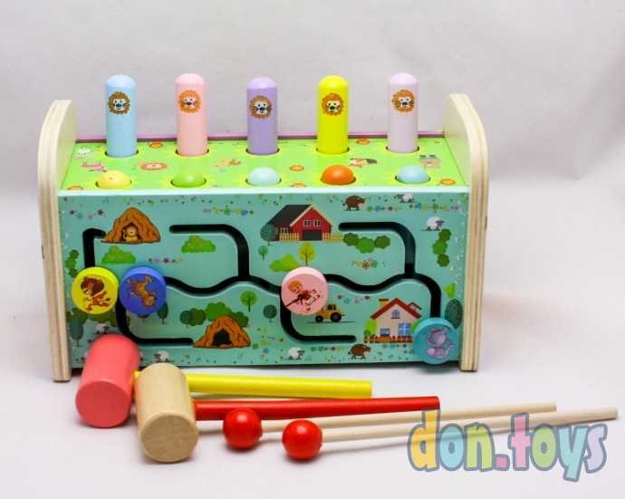 Логический деревянный игровой центр с ксилофоном, арт. AR-10443, фото 8