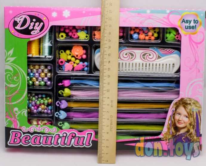 Набор для плетения косичек и украшения волос, арт. 009, фото 3