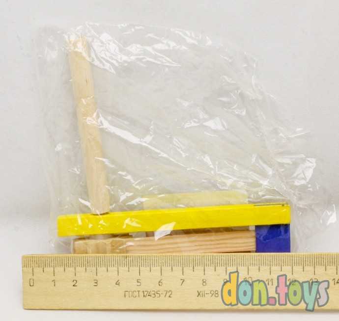 Деревянная игрушка. Трещотка 11 см, арт. AN02190, фото 3