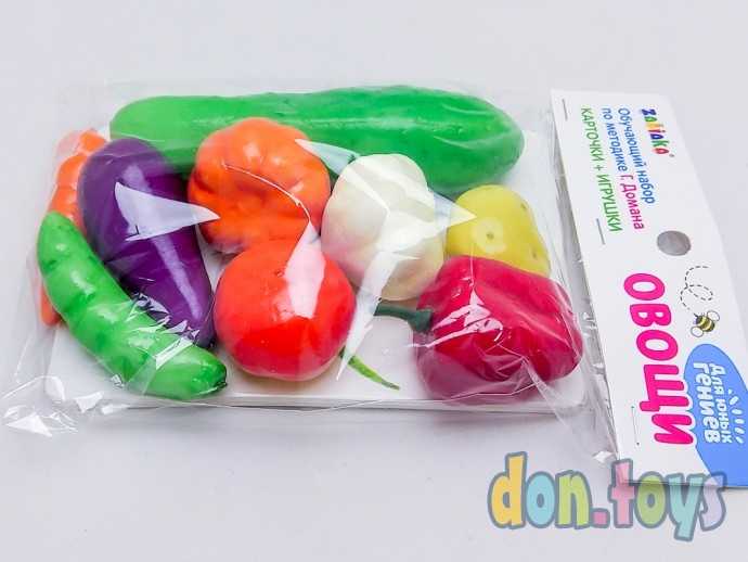 Обучающий набор по методике Г. Домана "Овощи", 9 карточек 9 овощей счетный материал, арт.4096684, фото 2