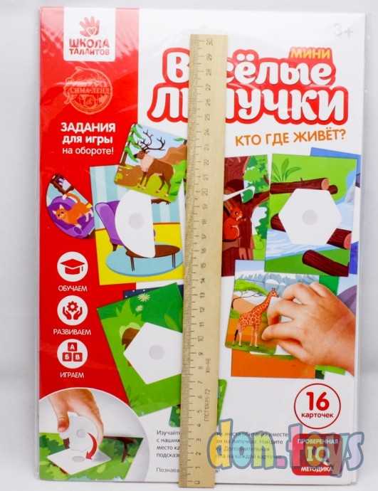 Весёлые липучки «Животные» (по методике Сегена), арт. 5493536, фото 4