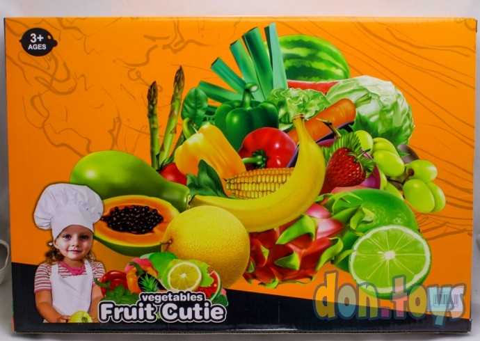 Набор фруктов на липучке с посудой 13 предметов, арт.582-22, фото 2