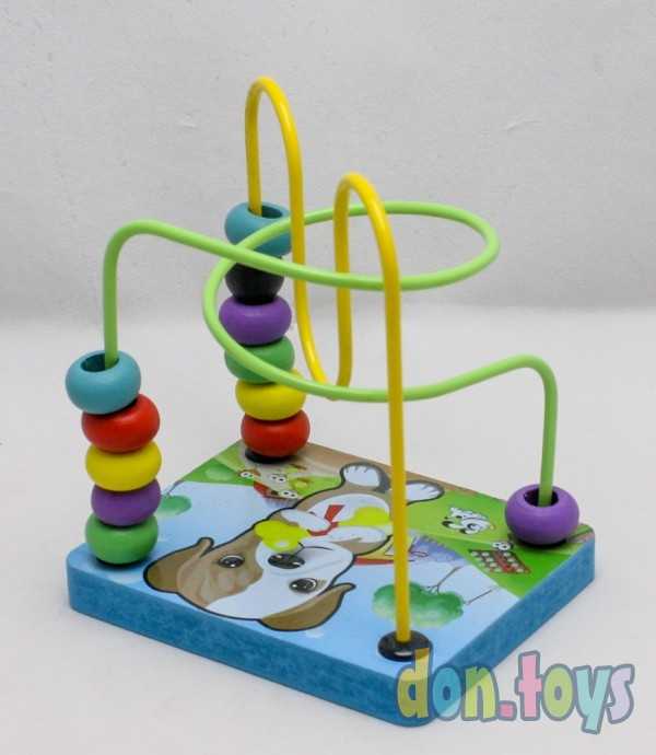 Пальчиковый деревянный лабиринт Собачка, арт. 93-41, фото 1