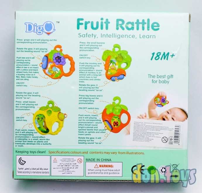 Погремушка Клубничка свет, звук, арт.WD 3692, фото 3