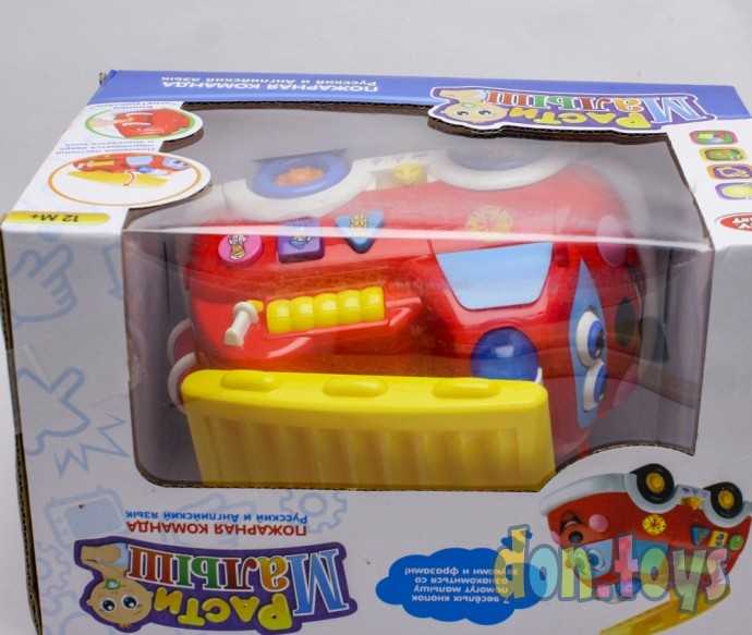 Пожарная машина обучающая, звук, свет, 2 режима - рус. и англ. язык, арт. 9163, фото 6