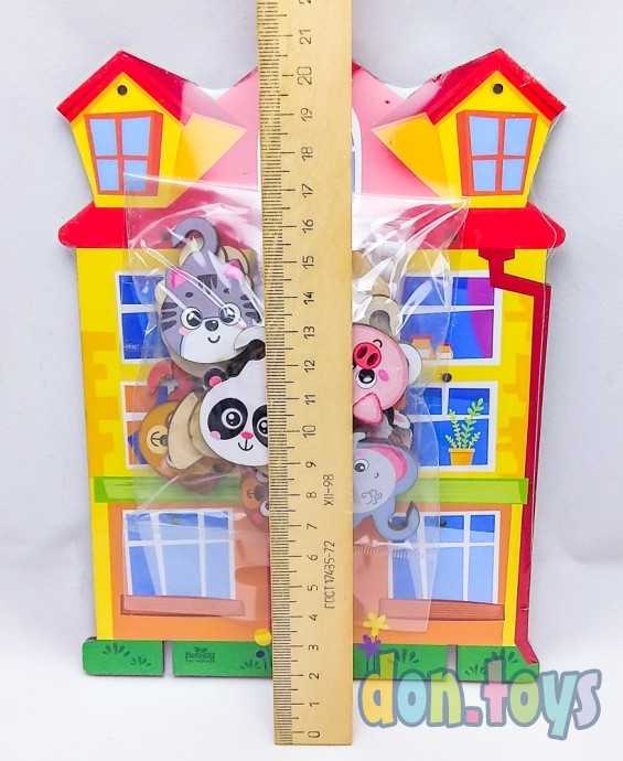 Деревянная игрушка с крючками "Дом", арт.21514 (4287148), фото 4