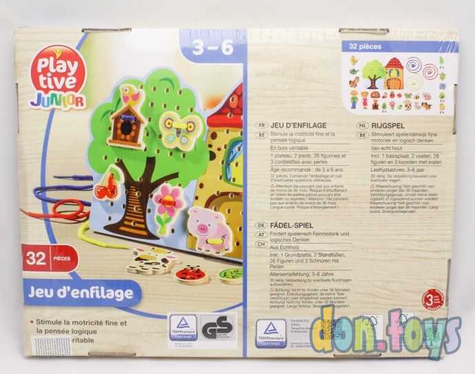 Деревянная игрушка шнуровка Ферма, арт. C 37763, фото 3