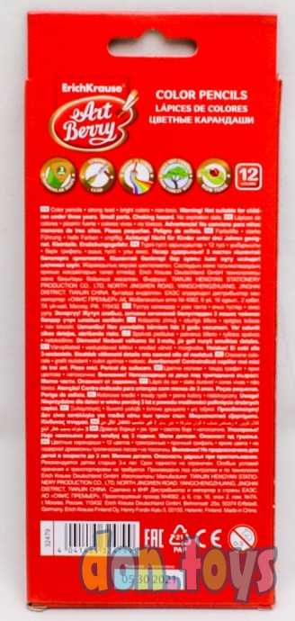 Карандаши 12 цветов ErichKrause ArtBerry премиум, арт. 1365493, фото 2