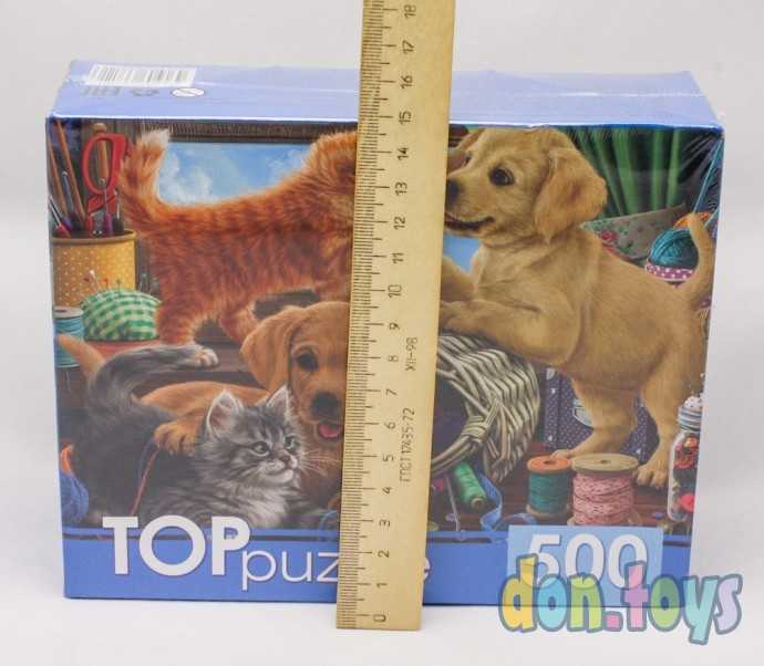 TOPpuzzle Пазлы 500 элементов, Пушистые друзья, арт. ХТП500-6811, фото 2