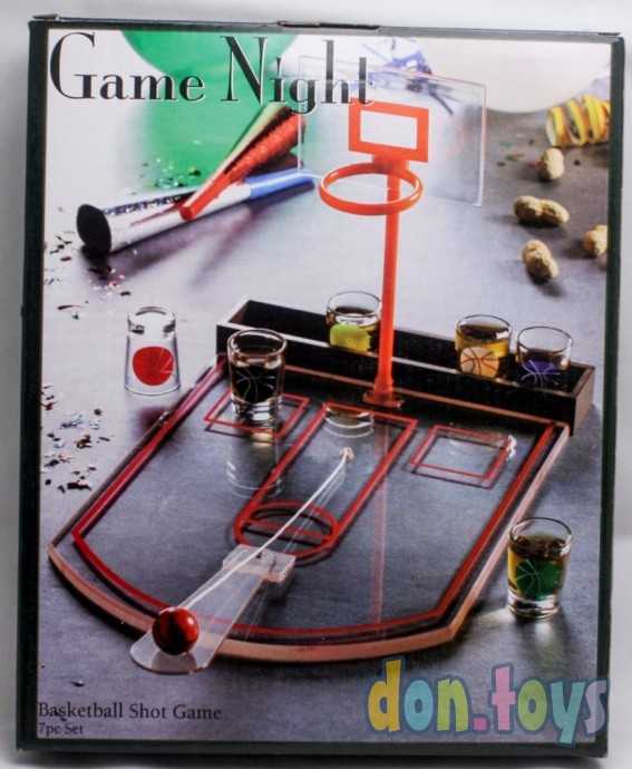 Игра "Пьяный баскетбол", 6 стопок, 30х22 см, арт. 452837, фото 1