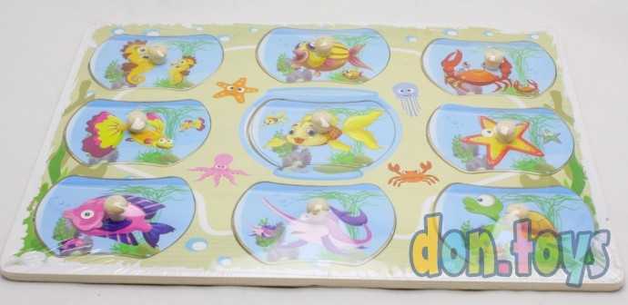 Деревянная рамка-вкладыш "Подводный мир", фото 2