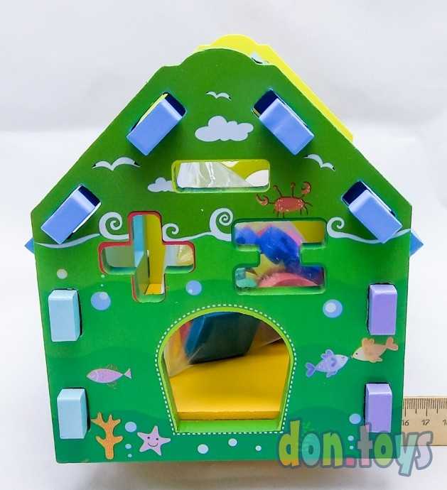 Деревянный дом сортер с цифрами, фото 12