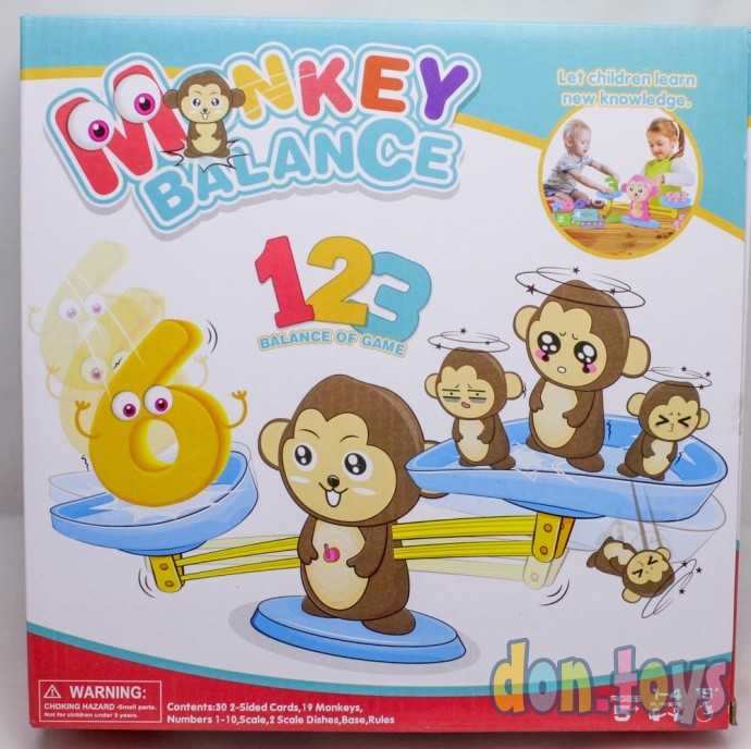 Развивающий набор Умные весы Обезьянки, фото 1