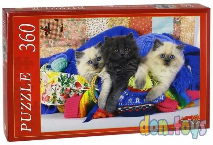 ПАЗЛЫ 360 элементов. КБ360-7997 КОТЯТА И РУКОДЕЛИЕ, фото 1