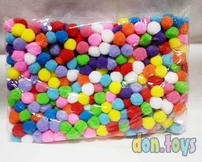 Набор для творчества и развития Хлопковые помпоны (Бомбошки), 500 шт, фото 2