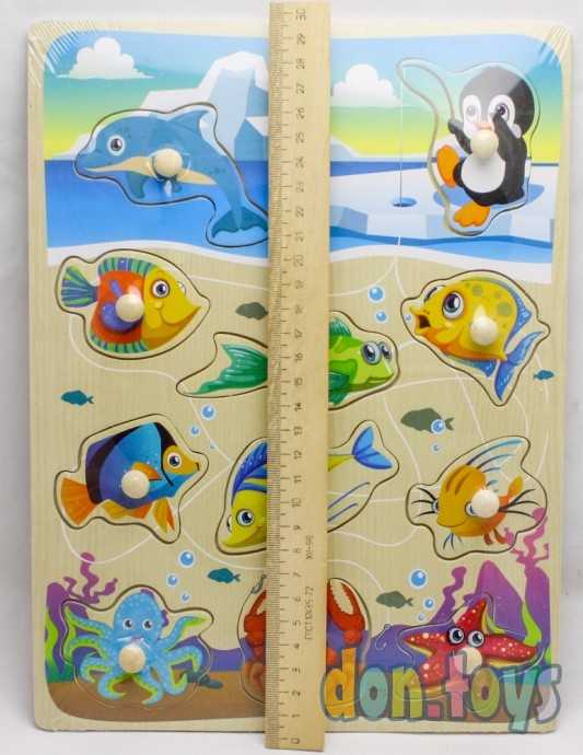 Деревянная рамка-вкладыш "Морские животные", фото 2