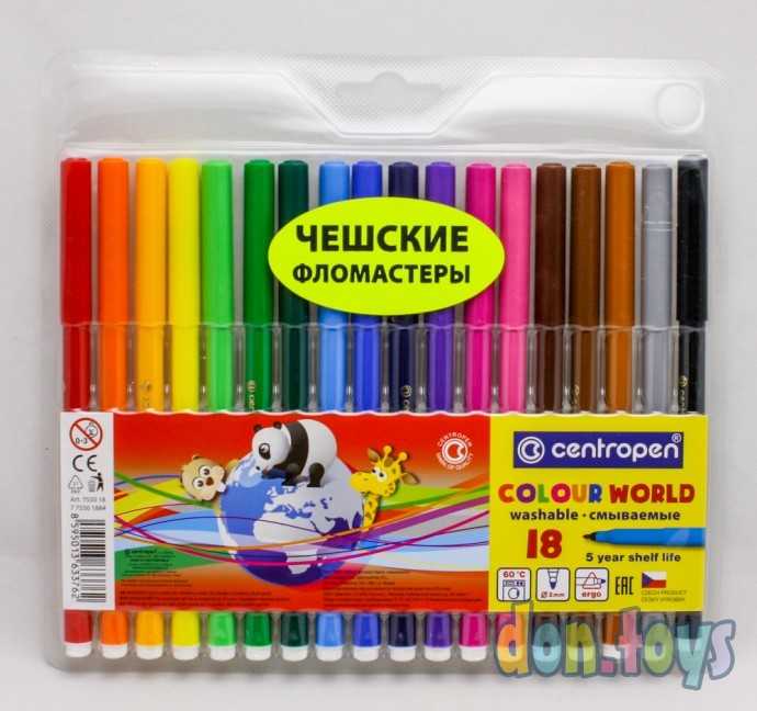 Набор фломастеров Centropen 18 шт, арт. 7550/18, фото 1