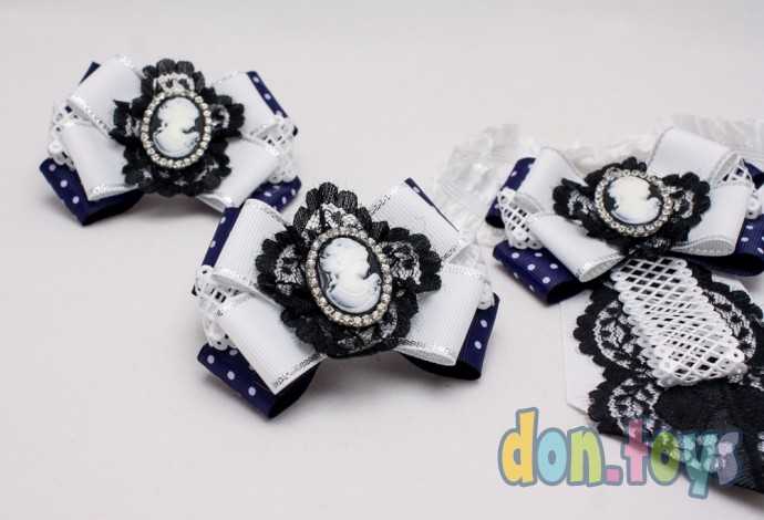 Школьный набор Ученица: 2 резинки для волос, галстук, фото 2