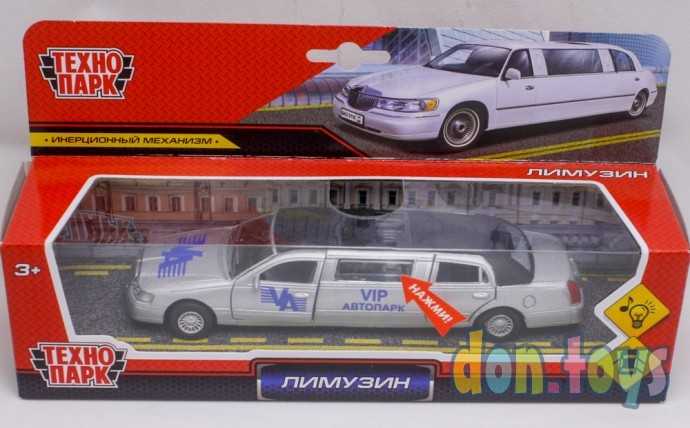 Машина металлическая, ЛИМУЗИН, свет-звук 18 см, Технопарк, фото 3