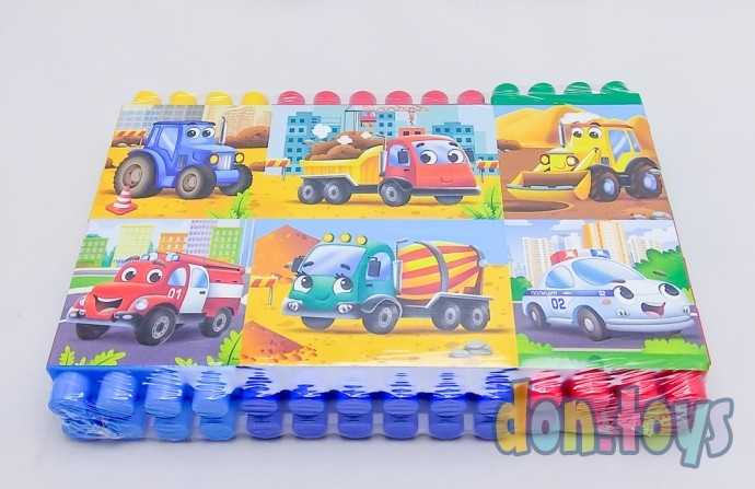 Конструктор для малышей Веселый транспорт, 18 деталей, 20831, фото 3