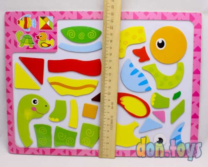 Деревянные магнитные пазлы "Животные", арт. 401, фото 3