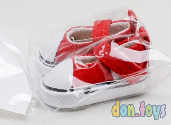 Полукеды для кукол, длина подошвы 5 см, цвет красный, арт. 3785823, фото 2