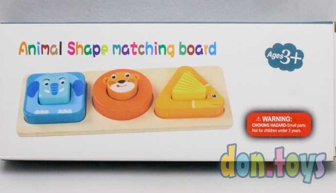 Рамка - вкладыш Айтоппер, 6 деталей, "Первый сортер малыша. Мир животных" арт. MC-069, фото 3