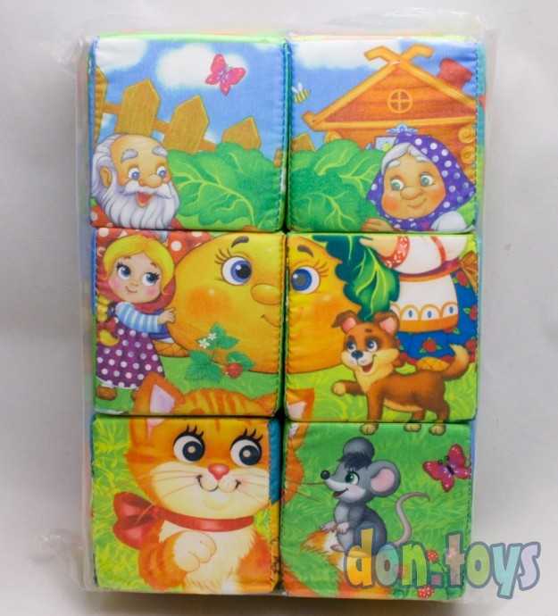 Набор мягких кубиков Мои любимые сказки с книгой, 6 шт. арт. 20187 (4810879), фото 2