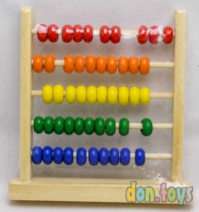 Деревянная игрушка Счеты, фото 1