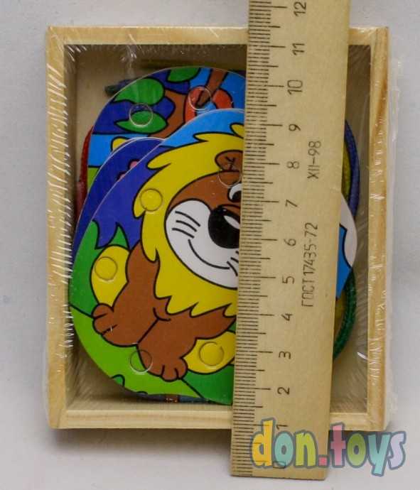 Шнуровка в коробке «Веселые джунгли», 4 шт., арт. 2529785, фото 2