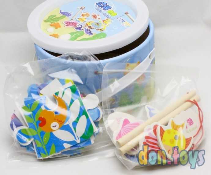 Игра рыбалка с пазлами Аквариум в ведре, фото 1