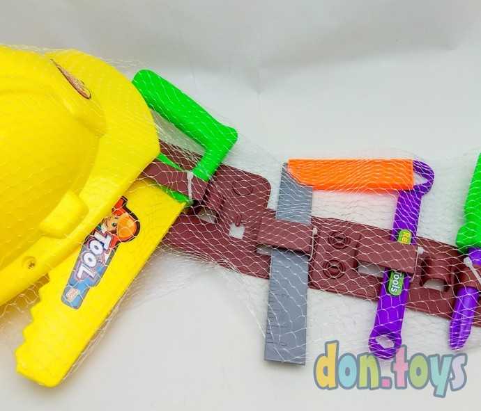 Набор инструментов Строитель с поясом и каской,, фото 5