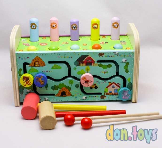 Логический деревянный игровой центр с ксилофоном, арт. AR-10443, фото 9