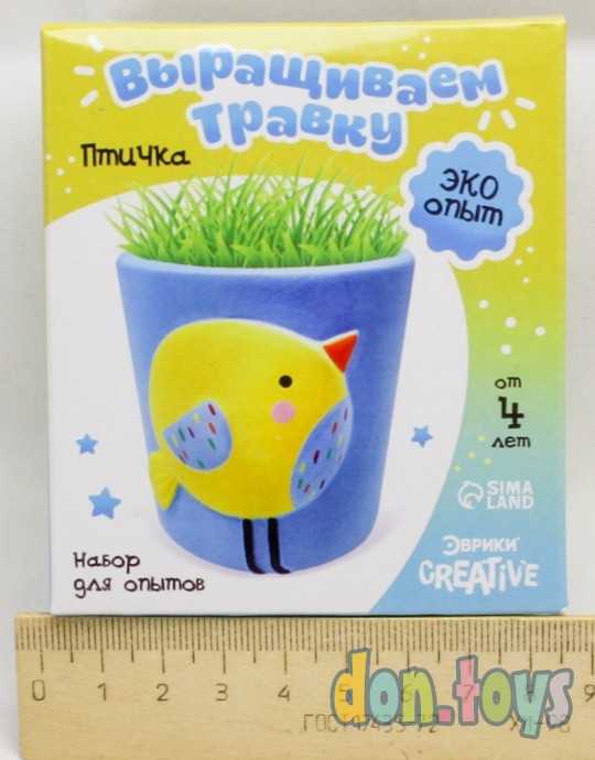 ​Набор для опытов «Выращиваем травку», птичка, арт. 6911658, фото 1