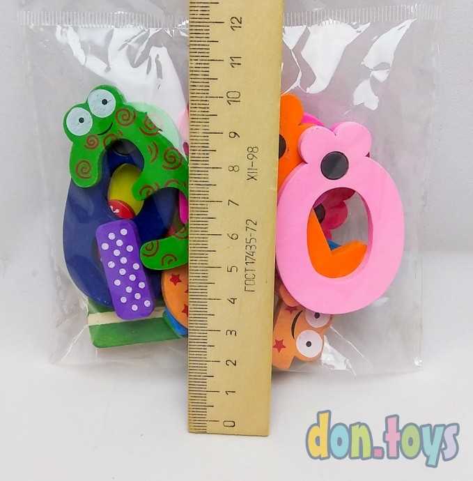 Набор магнитов обучающих деревянные цифры+арифмитические знаки, арт. M6367, фото 3