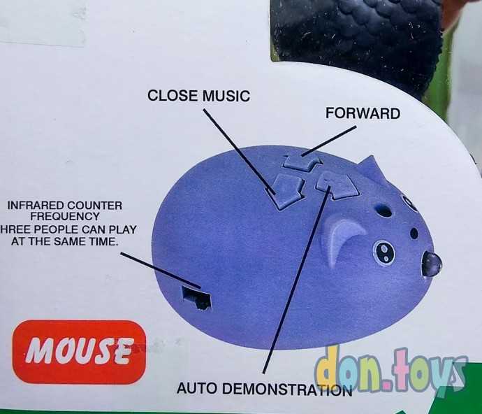 Динозавр на р/управлении мышка, свет, звук, ходит, арт. TT6010A, фото 8