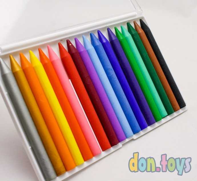 Мелки восковые Престиж, (круглые)18 цв. № 10с, арт. 518-08, фото 2