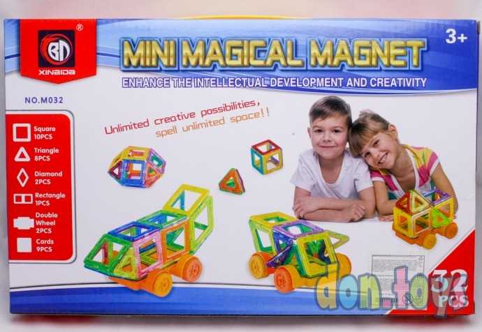 Конструктор магнитный «Мини магический магнит», 32 детали, арт. 2336519, фото 1