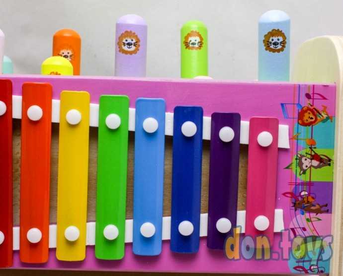 Логический деревянный игровой центр с ксилофоном, арт. AR-10443, фото 6
