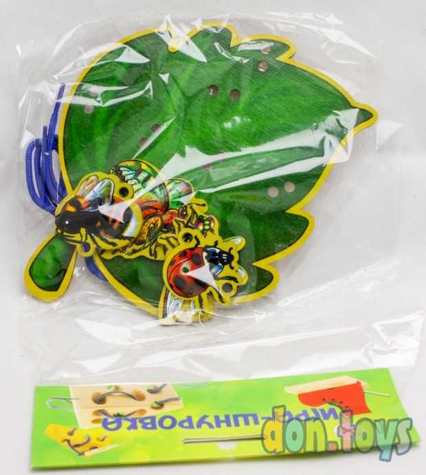 Игра- Шнуровка Листочек, фото 5