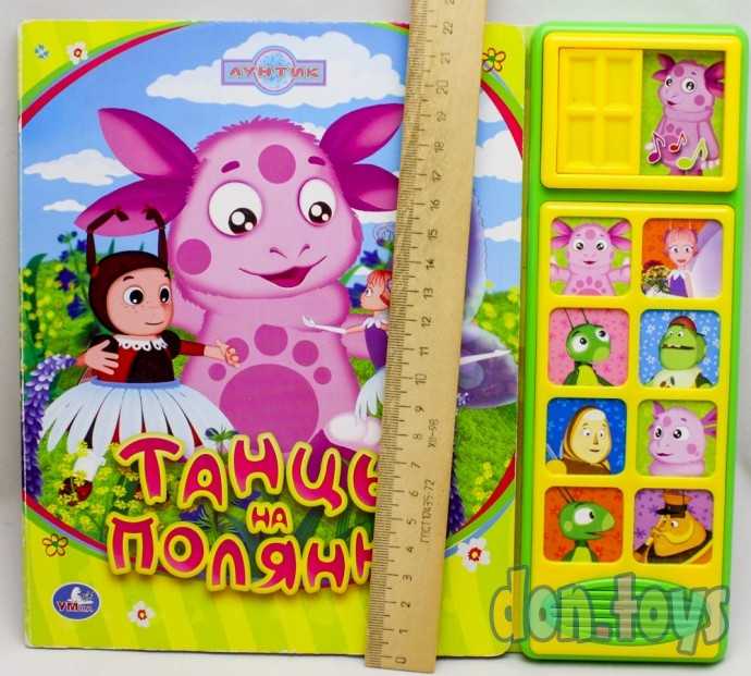 Лунтик. Танцы на полянке. (8 звук. кнопок и звук задвижки). формат: 250х225мм. (б/у), фото 3