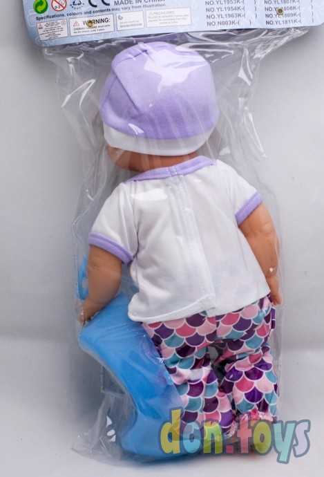 Пупс функциональный Ева в штанишках и шапочке, арт. 1952672, фото 4
