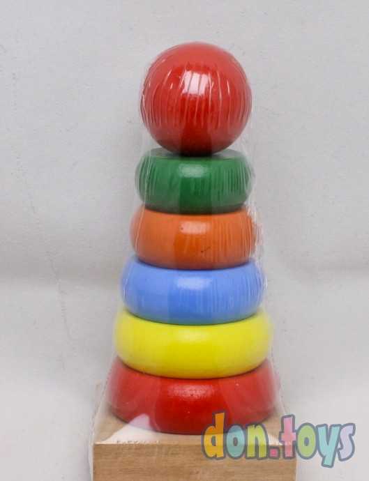 Пирамидка деревянная РК, 13,5 см, арт. ИД-8987, фото 2