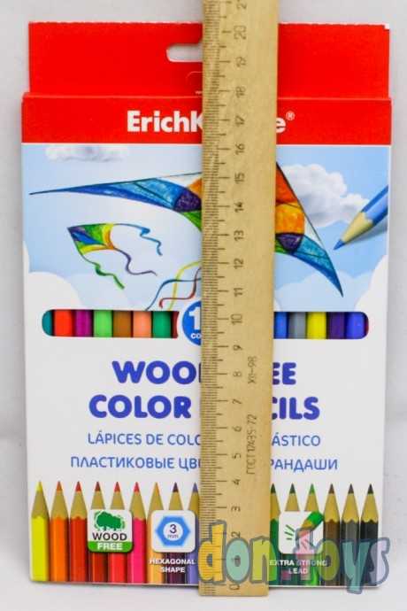 Карандаши 18 цветов, ErichKrause, пластик, шестигранные, 3,0 мм грифель, арт. 7557368, фото 3