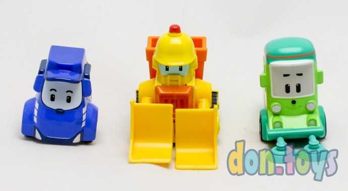 Набор металлических машинок Робкар Полли, 3 шт. (оригинал), фото 1