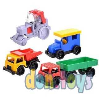 Набор машин Спецтехника 4 шт., арт. С-88-Ф, фото 2