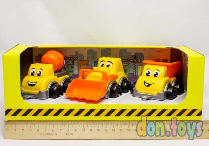 Набор строительного транспорта мини, 3 шт. в подарочной упаковке, арт. 6153, фото 3